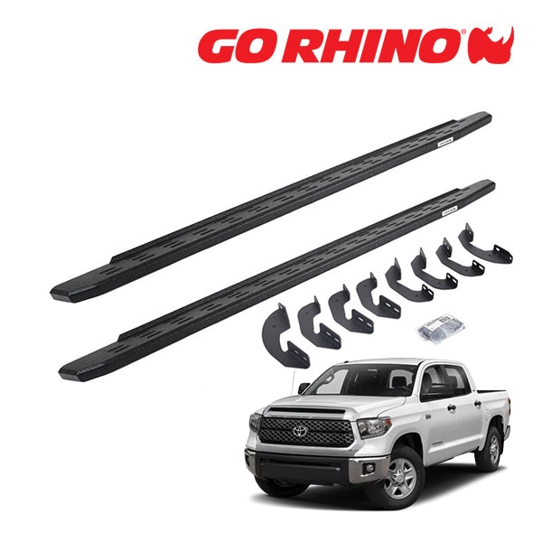 【GO RHINO 正規品】RB30 ランニングボード サイドステップ プロテクティブベッドライナーコート 69641687T 07-21y トヨタ タンドラ TUNDRA クルーマックス ゴーライノ