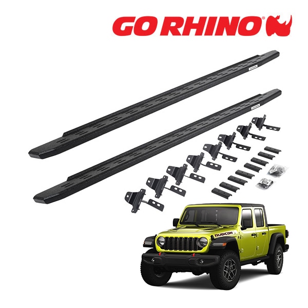 【GO RHINO 正規品】RB30 ランニングボード サイドステップ プロテクティブベッドライナーコート 69651687T ジープ JT グラディエーター ゴーライノ