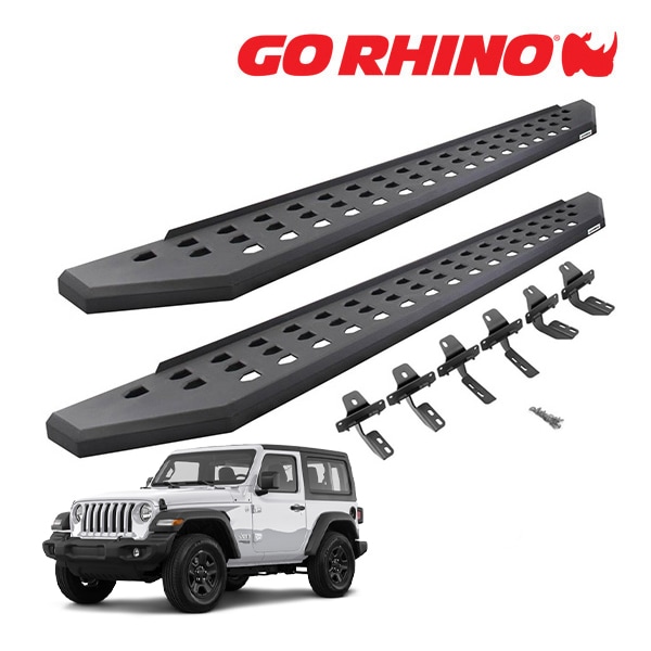 GO RHINO 正規品】RB20 ランニングボード サイドステップ テクスチャー