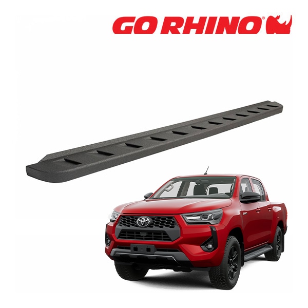 【GO RHINO 正規品】RB10 ランニングボード サイドステップ プロテクティブベッドライナーコート 63443180T トヨタ ハイラックス HILUX GUN125 平成29年9月-令和6年10月 ゴーライノ
