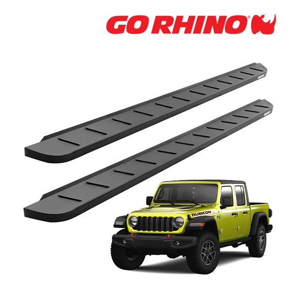 【GO RHINO 正規品】RB10 ランニングボード サイドステップ テクスチャーブラック 63451687PC ジープ JT グラディエーター ゴーライノ