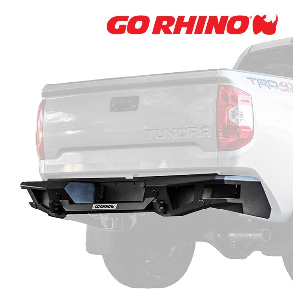 GO RHINO BR20 リアバンパー テクスチャーブラック 28383T トヨタ タンドラ クルーマックス/ダブルキャブ ゴーライノ
