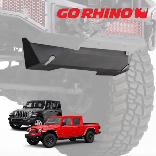 GO RHINO Rockline ロックライン フロントバンパー スキッドプレート ロア 332100T ジープ  JL ラングラー 2ドア/4ドア | JT グラディエーター  ゴーライノ