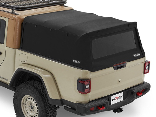 【Softopper 正規品】ソフトシェル キャンパーシェル キャノピー トノカバー ベッド 荷台 幌 ブラック クリア ジープ JT グラディエーター