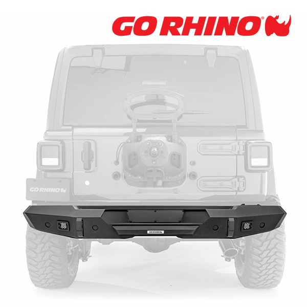 GO RHINO Trailline トレイルライン ストレート リアバンパー テクスチャーブラック 272115T ジープ JL ラングラー 2ドア/4ドア ゴーライノ