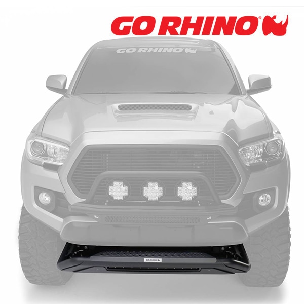 GO RHINO RC3 LR スキッドプレート フロントバンパーガード 20インチ ライトバーブラケット セット テクスチャーブラック 5648360T トヨタ ハイラックス GUN125 平成29年9月-令和6年10月 ゴーライノ