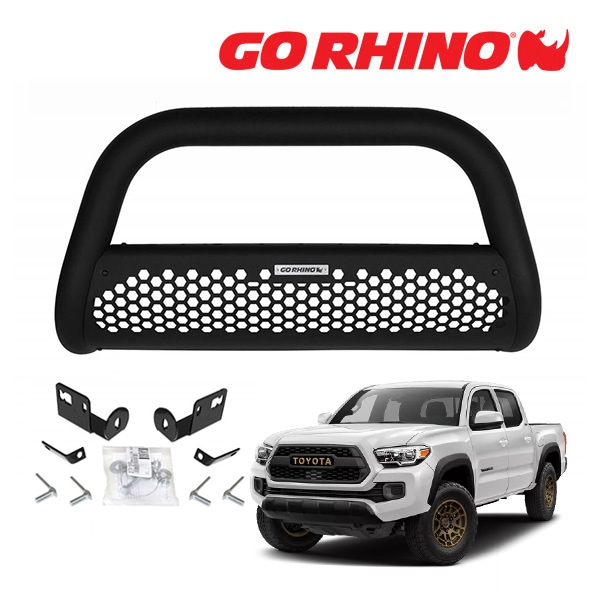 GO RHINO RC2  ブルバー フロントバンパーガード テクスチャーブラック 55254T 16-23y トヨタ タコマ TACOMA ゴーライノ