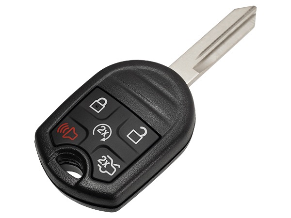 FORD純正 ロゴ入 キーレスリモコン付 ブランクキー 164R8085 5ボタンタイプ スペアキー イグニッションキー 11-15y フォード エクスプローラーLimited リミテッド ディーラー車