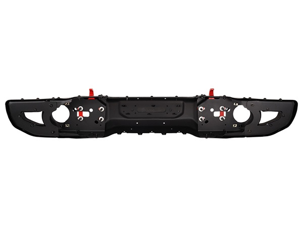 カリフォルニアカスタム ジープ JL ラングラー 2ドア 4ドア | JT グラディエーター RUBICON EDITIONタイプ フロントバンパー＆スキッドプレートセット Uバー＋フロントバンパーカバー＋トーイングフック付 スチールバンパー