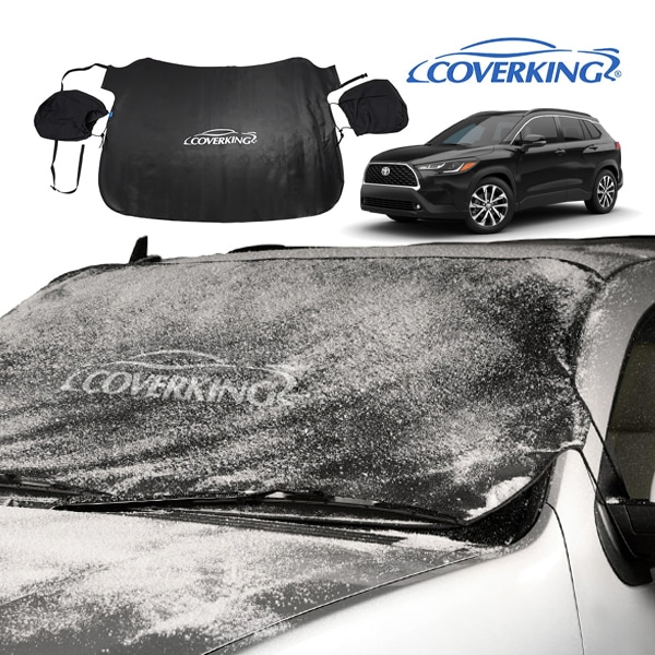【COVERKING 正規品】専用設計 フロントガラスカバー スノーシールド ミラーカバー付 雪 霜 凍結防止 花粉 黄砂対策 トヨタ カローラクロス 10系 カバーキング