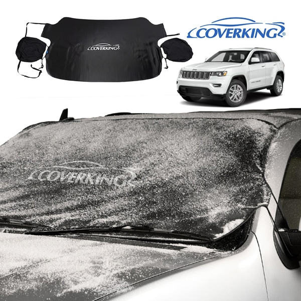 【COVERKING 正規品】専用設計 フロントガラスカバー スノーシールド ミラーカバー付 雪 霜 凍結防止 花粉 黄砂対策 ジープ グランドチェロキー WK カバーキング