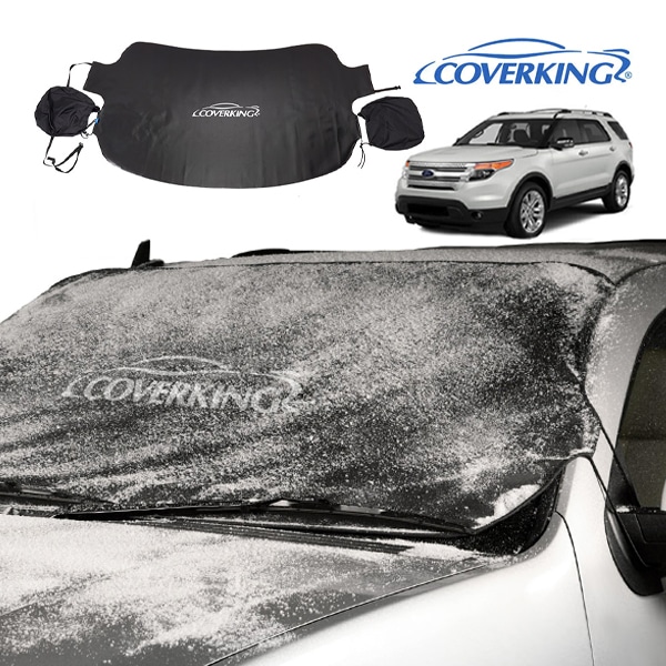 【COVERKING 正規品】専用設計 フロントガラスカバー スノーシールド ミラーカバー付 雪 霜 凍結防止 花粉 黄砂対策 フォード 11-15y エクスプローラー カバーキング