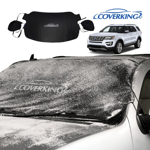 【COVERKING 正規品】専用設計 フロントガラスカバー スノーシールド ミラーカバー付 雪 霜 凍結防止 花粉 黄砂対策 フォード 15-19y エクスプローラー カバーキング