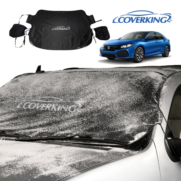 【COVERKING 正規品】専用設計 フロントガラスカバー スノーシールド ミラーカバー付 雪 霜 凍結防止 花粉 黄砂対策 ホンダ シビック ハッチバック FK7 カバーキング