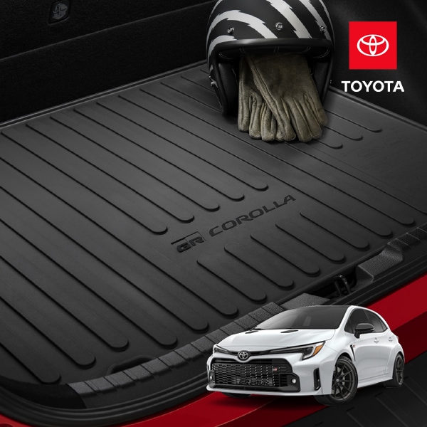 USトヨタ純正 リアカーゴプロテクター リアカーゴマット ラゲッジマット カーゴライナー トランクマット GR COROLLA ロゴ入 TPE樹脂 トヨタ GRカローラ GZEA14H