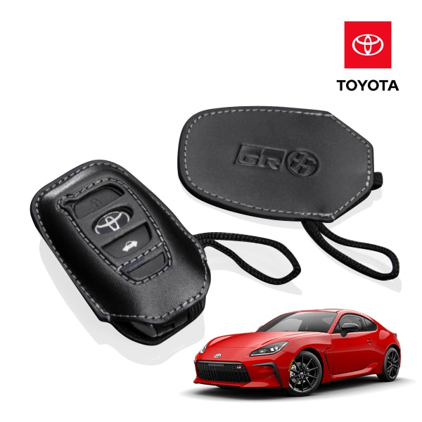 USトヨタ純正 レザーキーケース 2個セット キーリモコンケース GR86 ロゴ入 ブラック 合皮製 トヨタ 86 ZN8