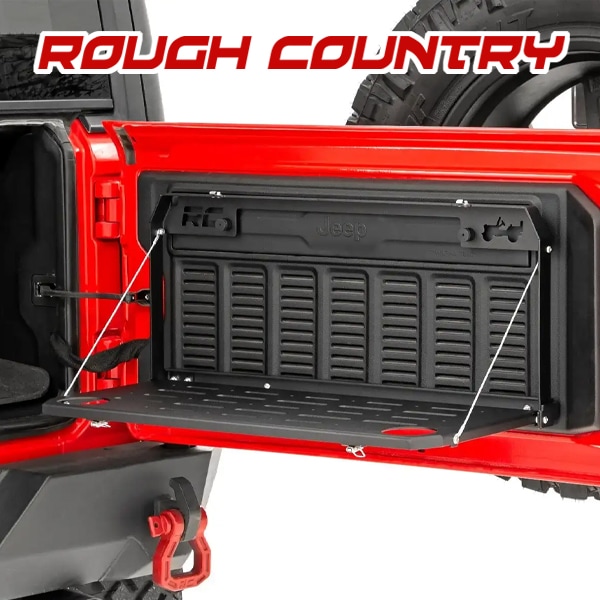 【ROUGH COUNTRY 正規品】テールゲートテーブル 10625 ワーキングテーブル カップホルダー付き ジープ JLラングラー