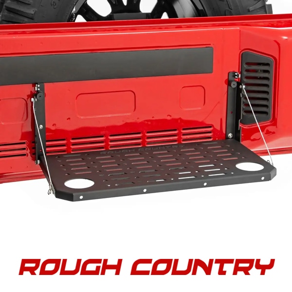 【ROUGH COUNTRY 正規品】テールゲートテーブル 10630 ワーキングテーブル カップホルダー付き ジープ JKラングラー