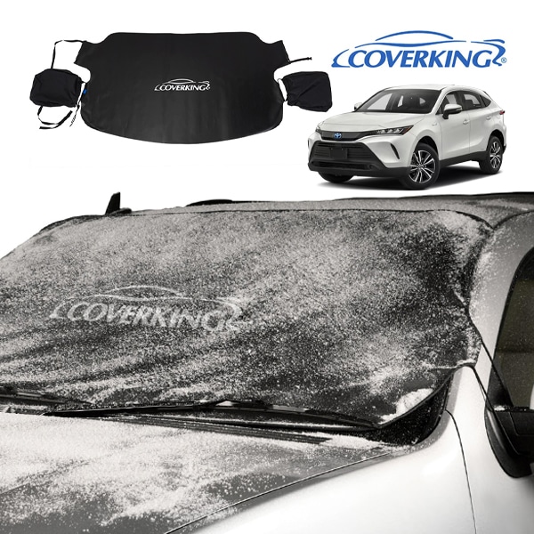 【COVERKING 正規品】専用設計 フロントガラスカバー スノーシールド ミラーカバー付 雪 霜 凍結防止 花粉 黄砂対策 トヨタ ハリアー 80系 カバーキング