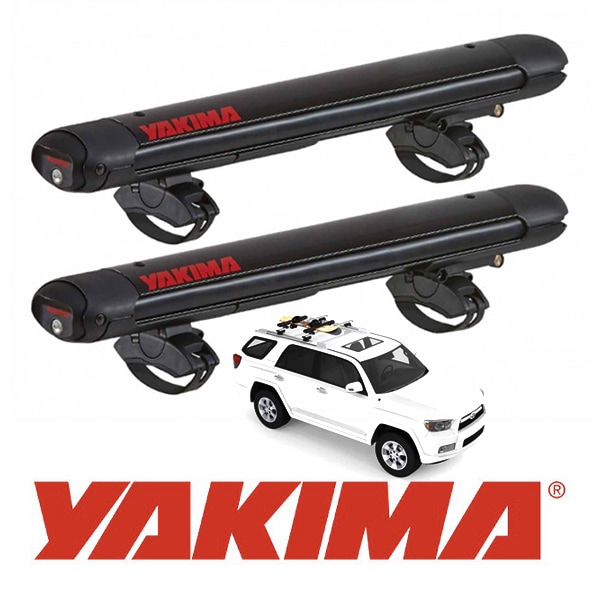 YAKIMA スノーボードキャリア ファットキャットEVO4 8003095 スキー板4組/スノボ2枚積載可 キー付 ミラーブラック仕上げ エボリューション4 ルーフマウントスキー ヤキマ