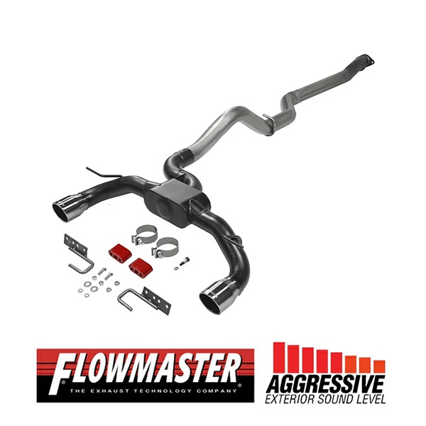 【FLOWMASTER 正規品】アウトローキャタバックエキゾーストシステム 21-23y ブロンコ 2.3L/2.7L 2ドア用 818144 フローマスター