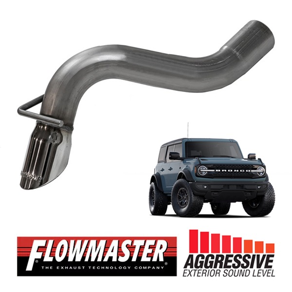 【FLOWMASTER 正規品】アウトローアクスルバックエキゾーストシステム 21-23y ブロンコ 2.3L/2.7L 2ドア/4ドア共通 818125 フローマスター