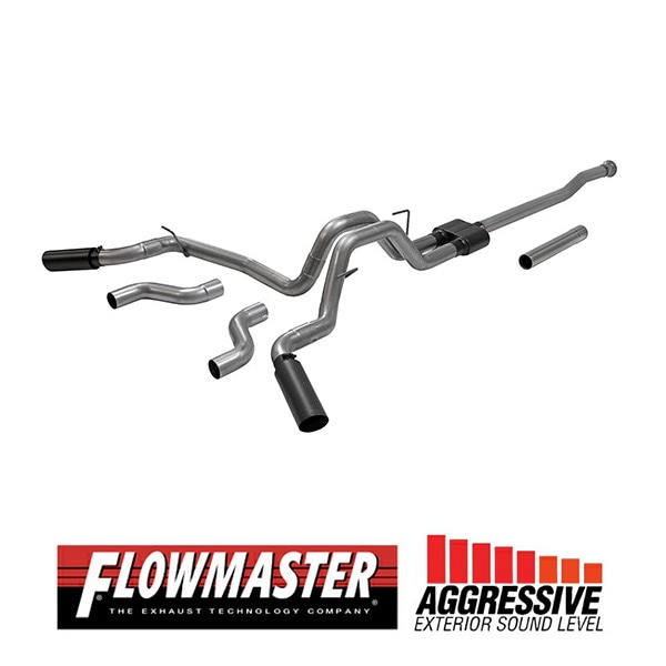 【FLOWMASTER 正規品】アウトローキャタバックエキゾーストシステム 21-23y F-150 2.7L/3.5L/5.0L 817981 フローマスター