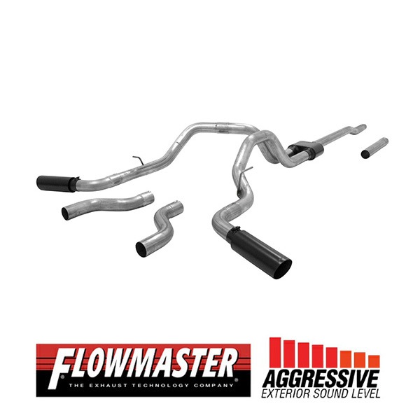 【FLOWMASTER 正規品】アウトローキャタバックエキゾーストシステム 04-08y F-150 4.6L/5.4L 817696 フローマスター