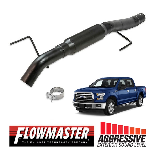 【FLOWMASTER 正規品】アウトローエクストリームキャタバックエキゾーストシステム 15-20y F-150 2.7L/3.5L/5.0L 817917 フローマスター