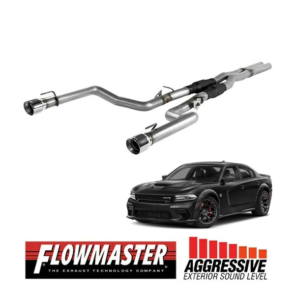 【FLOWMASTER 正規品】アウトローキャタバックエキゾーストシステム 17-23y チャージャー 5.7L 817845 フローマスター