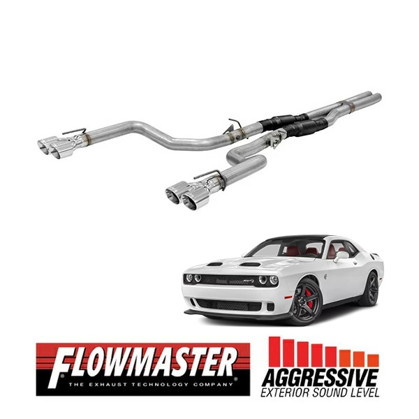【FLOWMASTER 正規品】アウトローキャタバックエキゾーストシステム 15-23y チャレンジャー 6.2L/6.4L 17-23y チャレンジャー 5.7L 817760