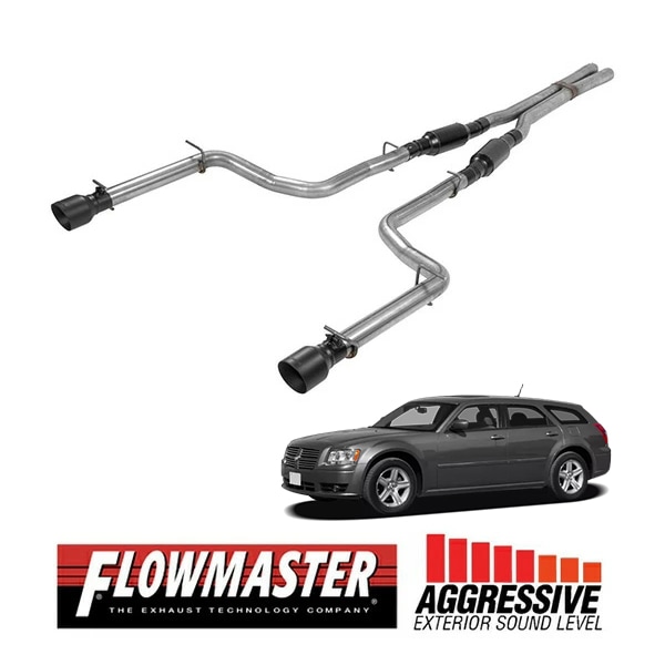 【FLOWMASTER 正規品】アウトローキャタバックエキゾーストシステム 05-10y チャレンジャー R/T マグナム R/T 300C 5.7L 4WD 817788