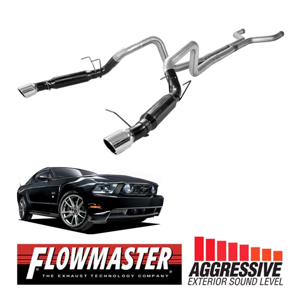 【FLOWMASTER 正規品】アウトローキャタバックエキゾーストシステム 11-12y マスタング GT 5.0L 817560 フローマスター