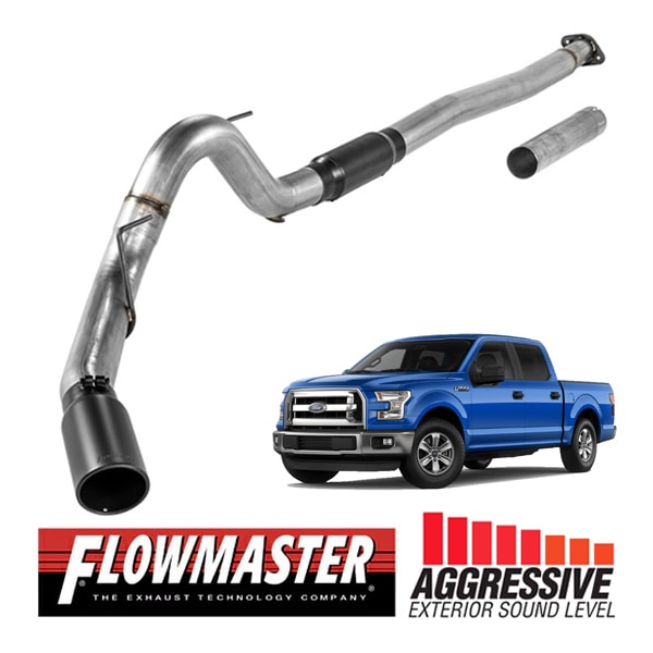 【FLOWMASTER 正規品】アウトローキャタバックエキゾーストシステム 15-20y F-150 2.7L/3.5L 817756 フローマスター