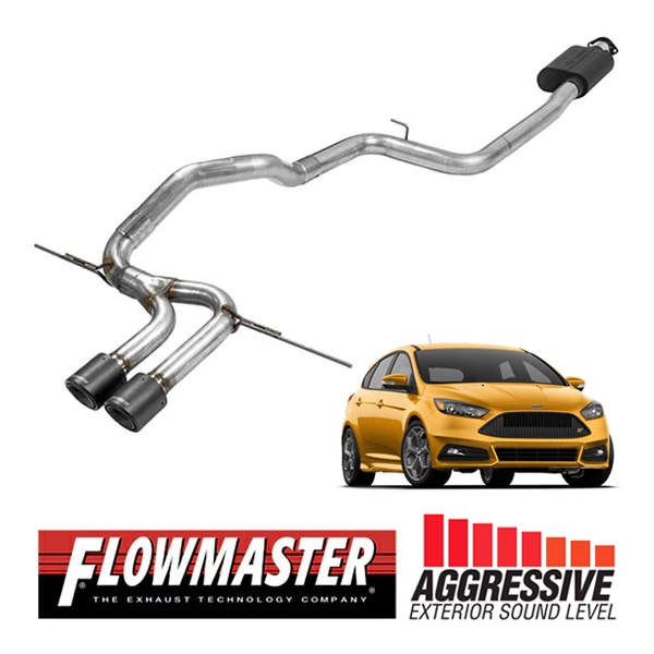 【FLOWMASTER 正規品】アウトローキャタバックエキゾーストシステム 13-18y フォーカス ST 2.0L 817795 フローマスター