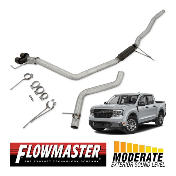 【FLOWMASTER 正規品】アメリカンサンダーキャタバックエキゾーストシステム 22-23y マーベリック?2.0L 2WD/4WD共通 818153 フローマスター
