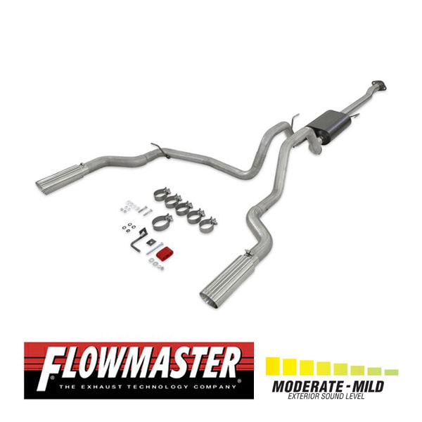 【FLOWMASTER 正規品】フォースIIキャタバックエキゾーストシステム 15-20y F-150 2.7L/3.5L/5.0L 818147 フローマスター