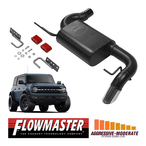 【FLOWMASTER 正規品】アメリカンサンダーアクスルバックエキゾーストシステム 21-23y ブロンコ 2.3L/2.7L 818121 フローマスター