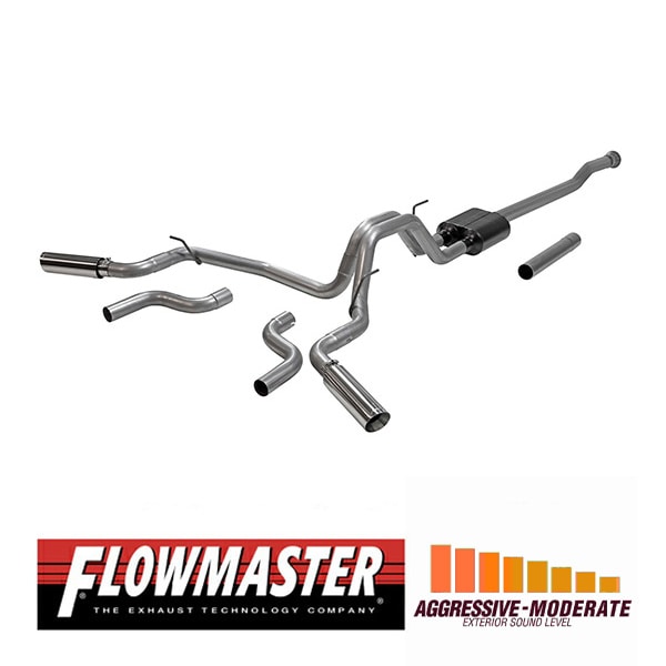 【FLOWMASTER 正規品】アメリカンサンダーキャタバックエキゾーストシステム 21-23y F-150 2.7L/3.5L/5.0L 817979 フローマスター