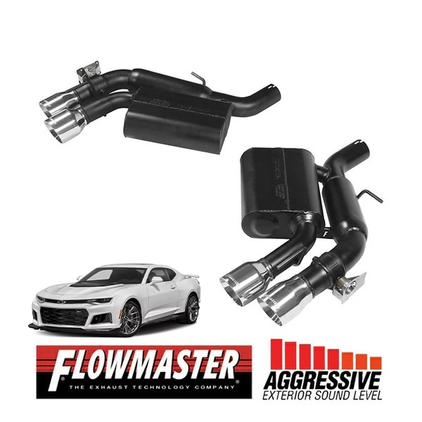 【FLOWMASTER 正規品】アメリカンサンダーアクスルバックエキゾーストシステム 16-24y カマロ SS カマロ ZL1 6.2L 817746 フローマスター