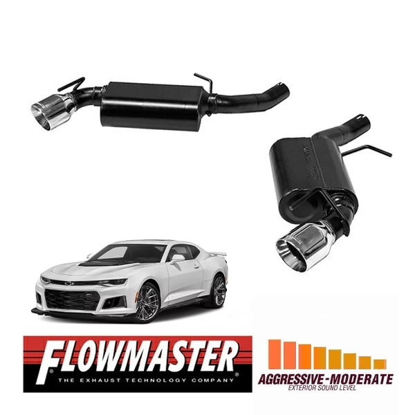 【FLOWMASTER 正規品】アメリカンサンダーアクスルバックエキゾーストシステム 16-24y カマロ LT/LS 3.6L 817743 フローマスター