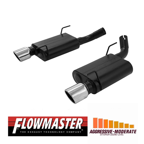 【FLOWMASTER 正規品】アメリカンサンダーアクスルバックエキゾーストシステム 05-10y マスタング GT 500 4.6L/5.4L 817460 フローマスター
