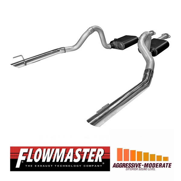 【FLOWMASTER 正規品】アメリカンサンダーキャタバックエキゾーストシステム 98y マスタング GT コブラ 4.6L 17215 フローマスター