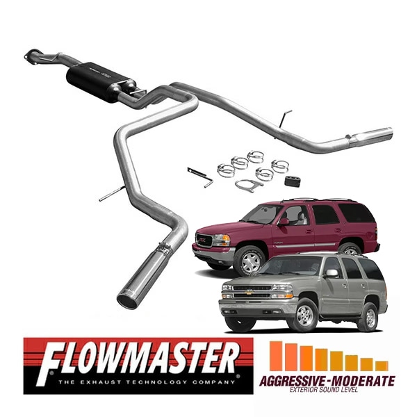 【FLOWMASTER 正規品】アメリカンサンダーキャタバックエキゾーストシステム 04-06y タホ ユーコン 4.8L/5.3L 17419 フローマスター