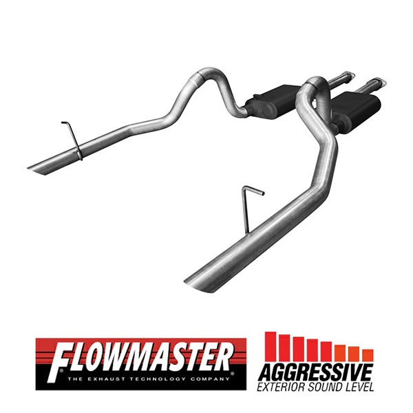 【FLOWMASTER 正規品】アメリカンサンダーキャタバックエキゾーストシステム 94-97y マスタング GT 4.6L SOHC 94-97y コブラ 5.0L 17112