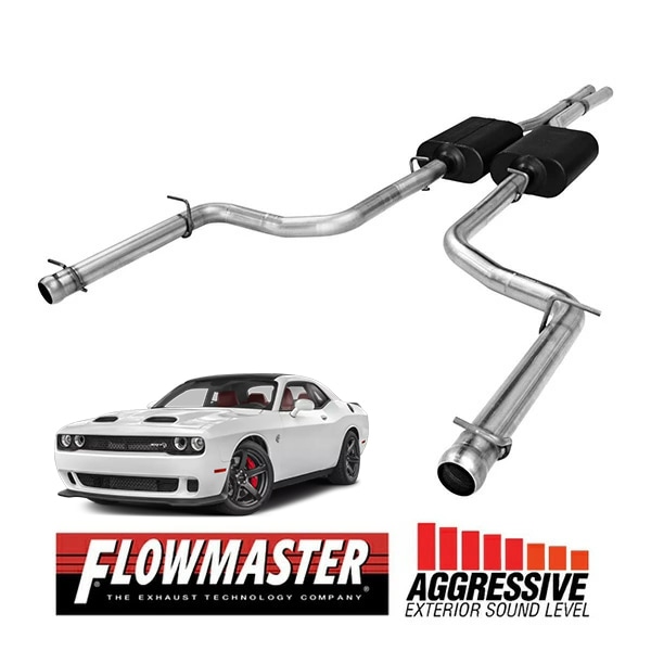 【FLOWMASTER 正規品】アメリカンサンダーキャタバックエキゾーストシステム 09-14y チャレンジャー RT 5.7L 817479 フローマスター