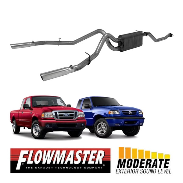 【FLOWMASTER 正規品】アメリカンサンダーキャタバックエキゾーストシステム 98-11y レンジャー 3.0L/4.0L 817529 フローマスター