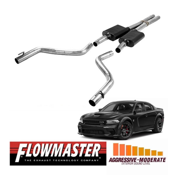 【FLOWMASTER 正規品】アメリカンサンダーキャタバックエキゾーストシステム 17-23y チャージャー R/T 5.7L 817778 フローマスター