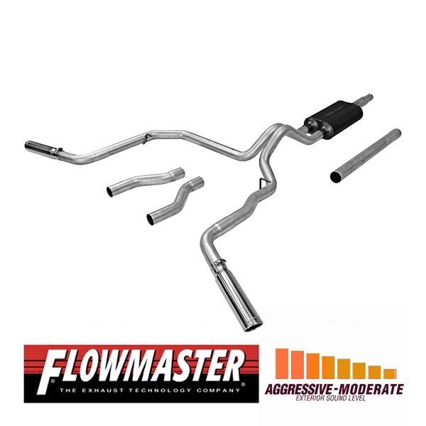 【FLOWMASTER 正規品】アメリカンサンダーキャタバックエキゾーストシステム 87-96y F-150 V6 V8 817471 フローマスター