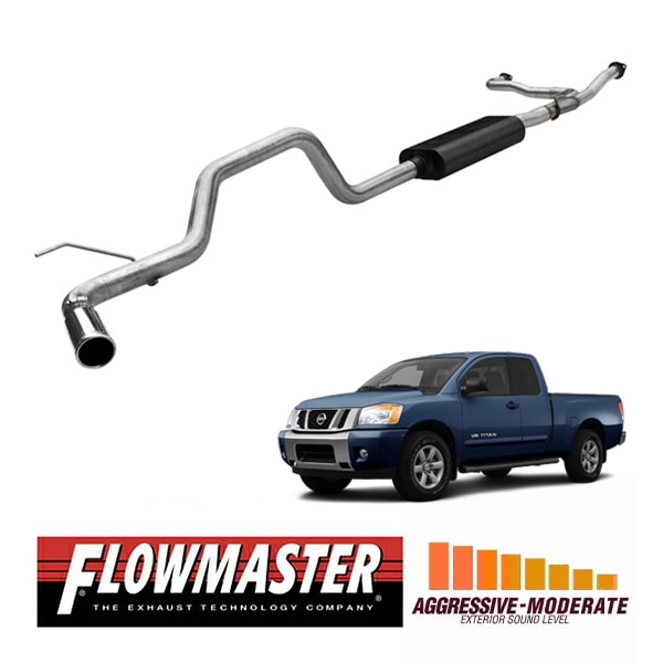 【FLOWMASTER 正規品】アメリカンサンダーキャタバックエキゾーストシステム 04-15y タイタン 5.6L  817533 フローマスター